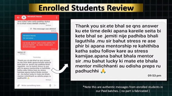 Enrolled Student Chat Review 1